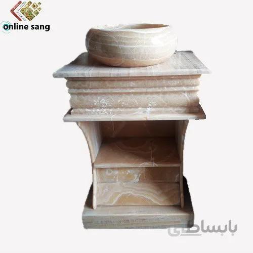 روشویی سنگی مرمریت پرتقالی