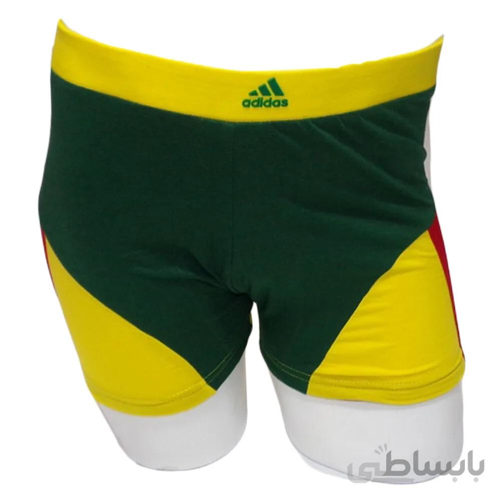 شورت نیم پا پنبه مردانه تن تن طرح Adidas
