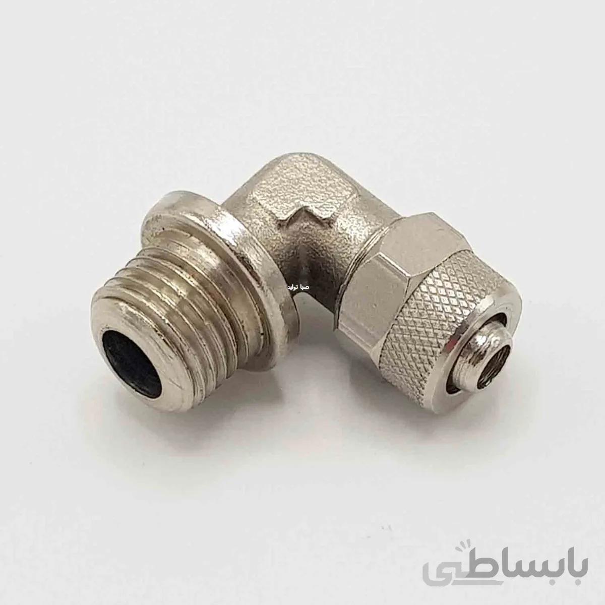اتصال زانویی مهره ای 1/8 به 6
