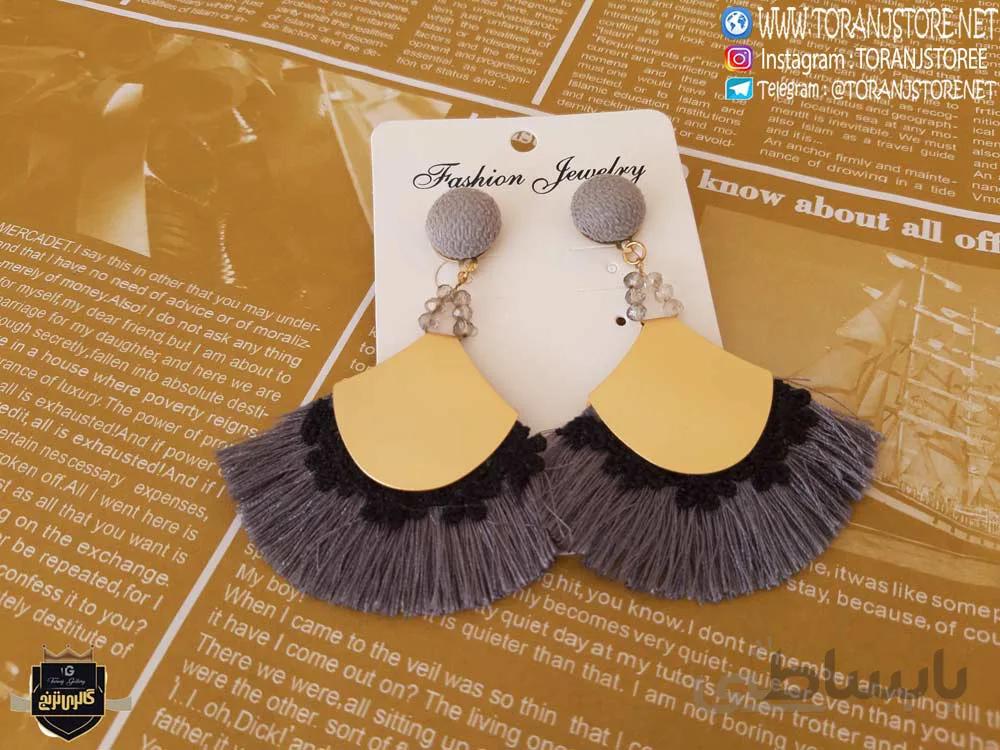گوشواره نخی جدید در چهار رنگ متنوع