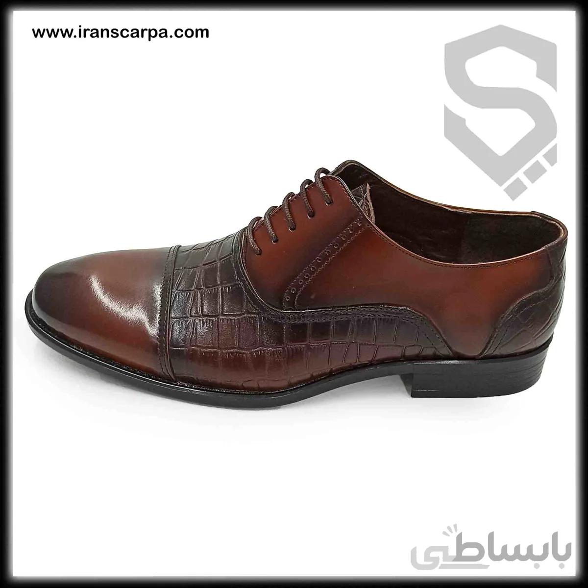 کفش مجلسی مردانه چرم مدل گابرل