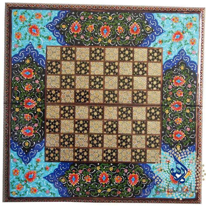 صفحه شطرنج و تخته نرد خاتم کاری طول 50 سانتی متر کد TNK-32