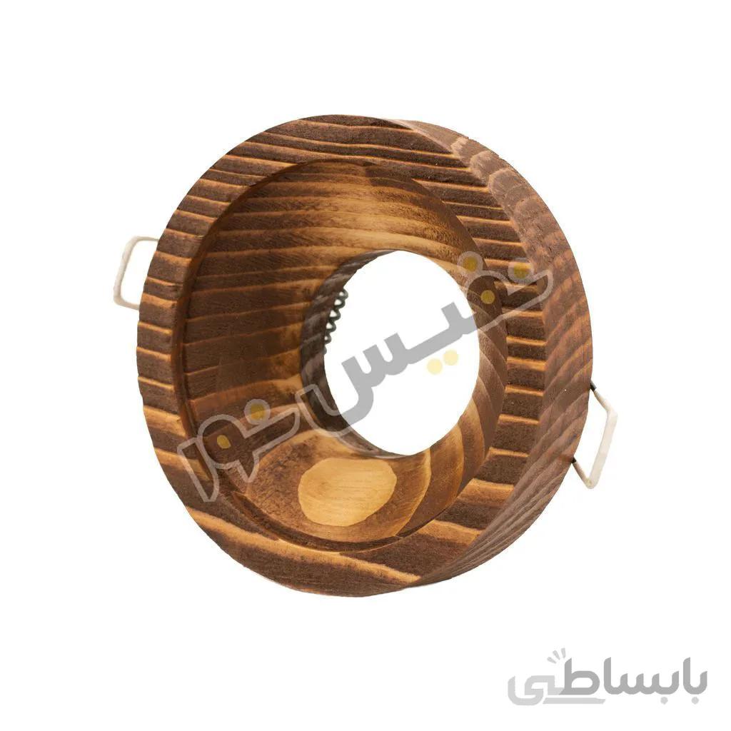 قاب هالوژن چوبی حجم دار کد 1222