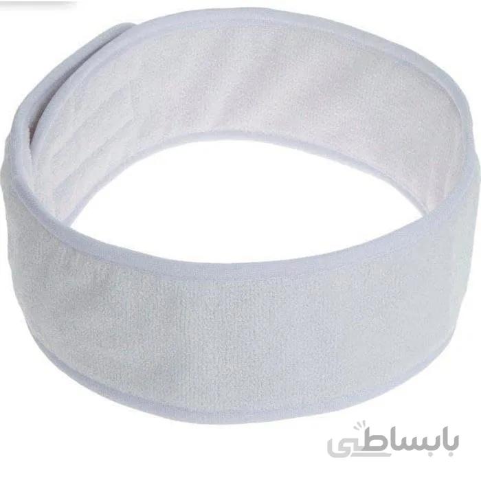 هد بند حوله ای رنگ سفید