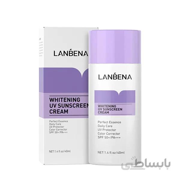 کرم ضد آفتاب UV سفید کننده لانبنا (Lanbena Whitening UV Sunscreen Cream)