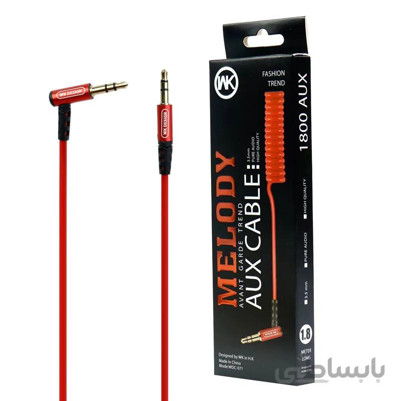 کابل فنری WK-Design WDC-071 AUX 1.8m یکسر L