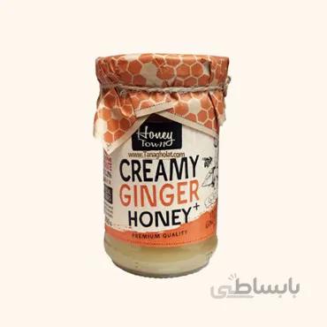 عسل سفید زنجبیلی مدل creamy هانی تاون 350 گرمی