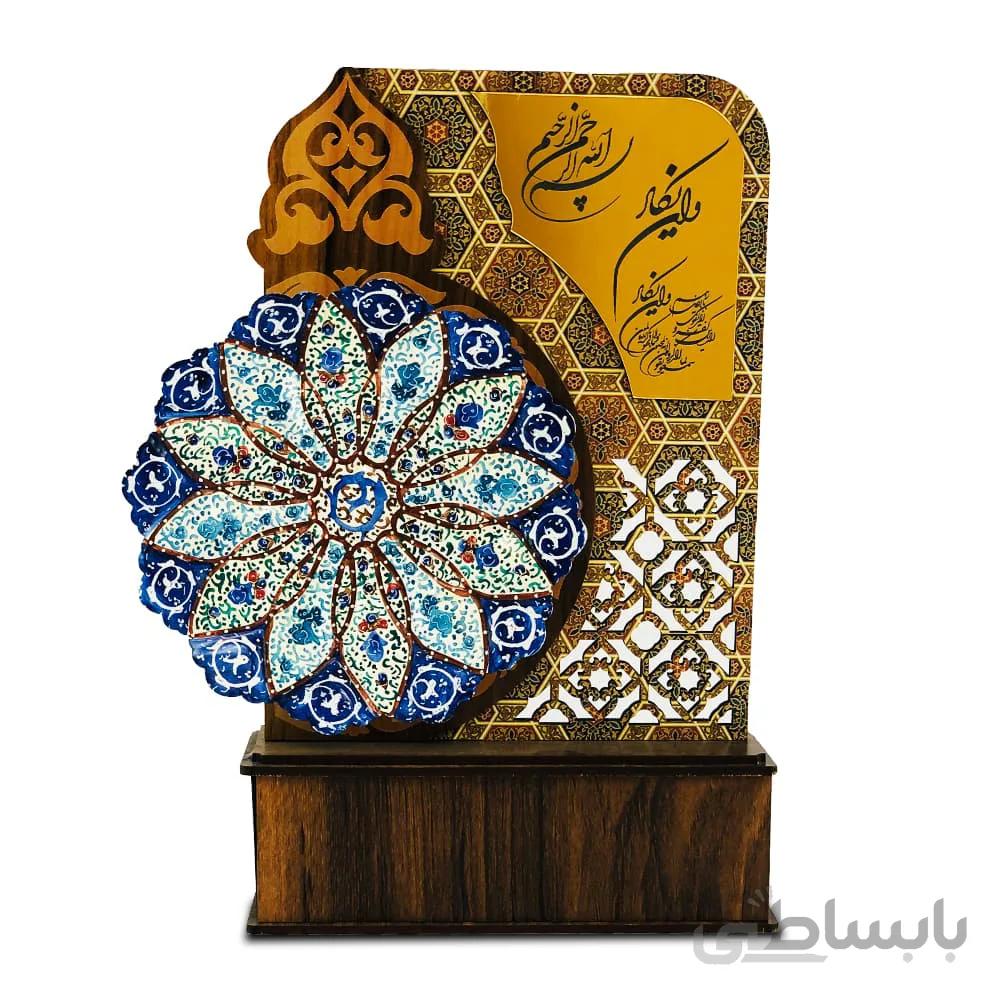تندیس بشقاب میناکاری