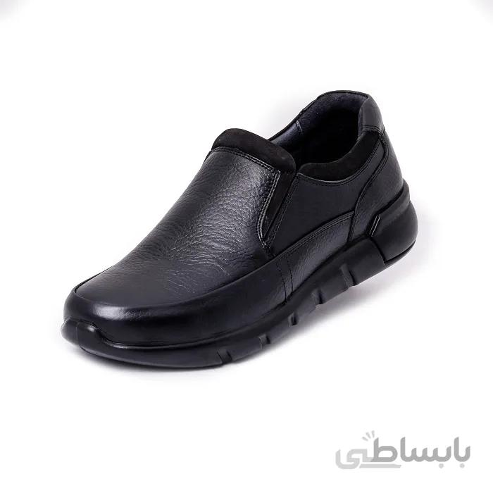 کفش چرم مردانه مدل سیلوانا بی بند