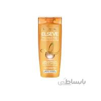 شامپو مو لورال مدل نرم کننده حاوی روغن نارگیل حجم 450 میلی لیتر ا Loreal Elseve Miraculous Coconut Oil Nourishing Shampoo 450 ml