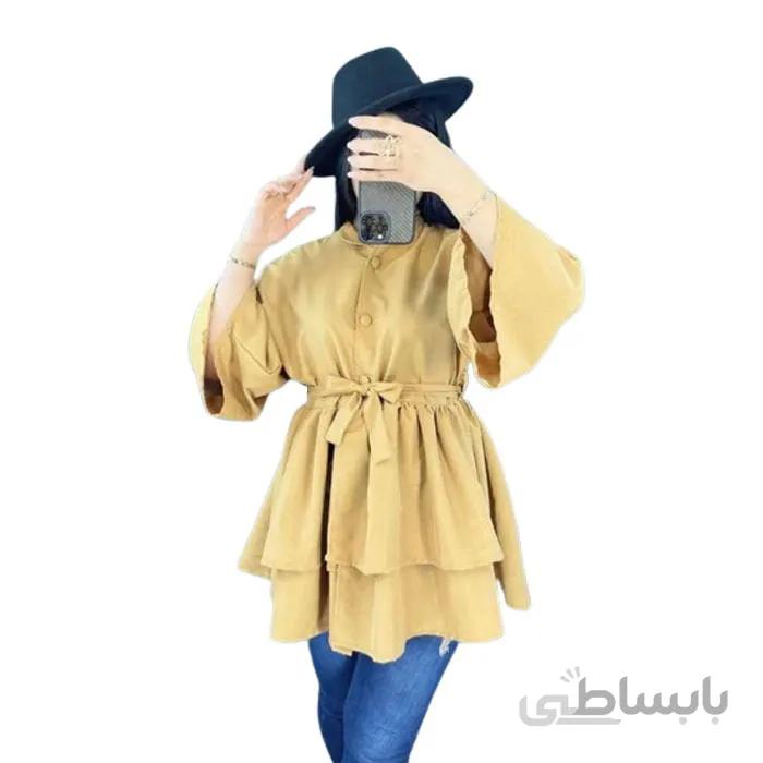مانتو دو دامنه زنانه داکرون کد 75419