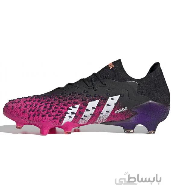کفش فوتبال آدیداس پردیتور های کپی Adidas Predator Freak .1 FG Black Pink Purple