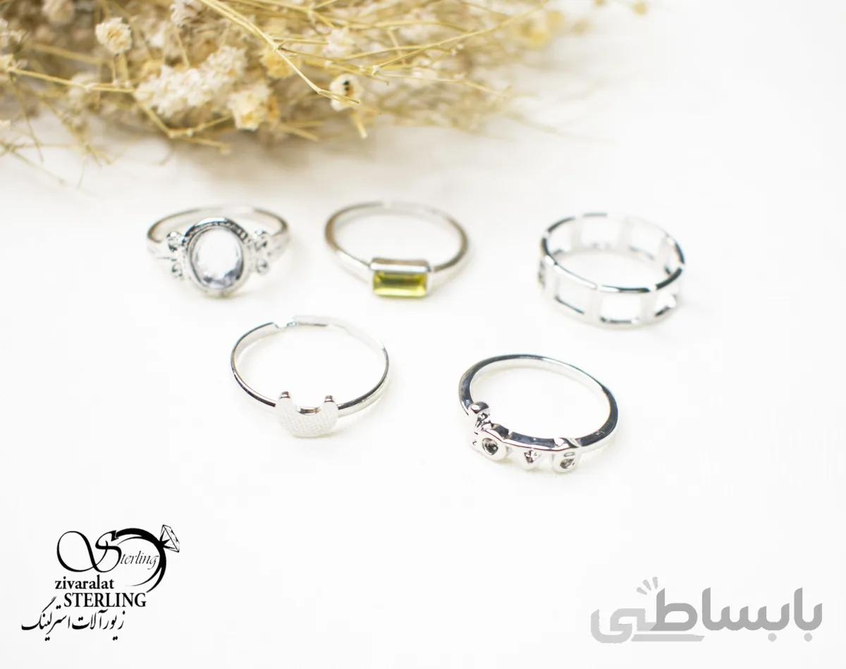 پک انگشتر زنانه کد 5607