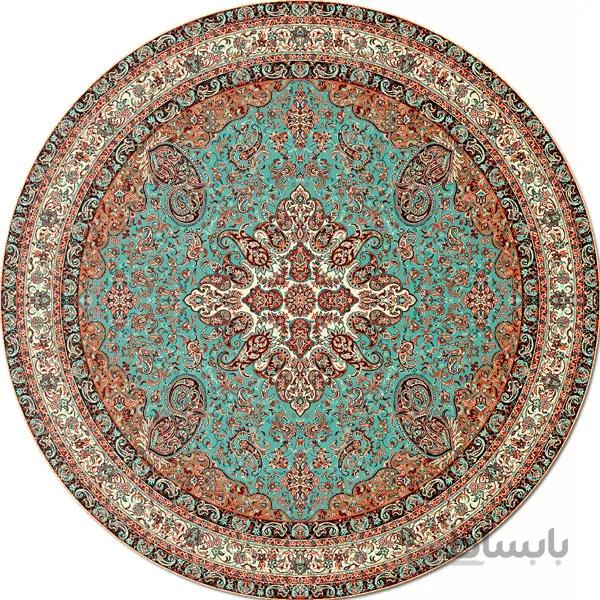 رومیزی گرد ترمه طرح مهستان کد 617