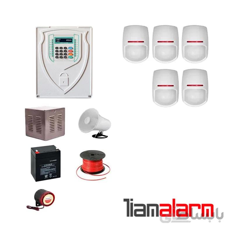 پکیج دزدگیر اماکن باسیم مدل فورنت سیم کارتی و تلفنی B500PY5