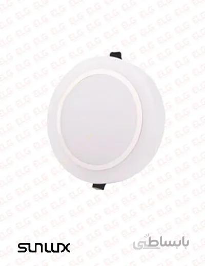 پنل SMD توکار 18 وات دور نقره ای گرد سان لوکس مدل PL1870RS