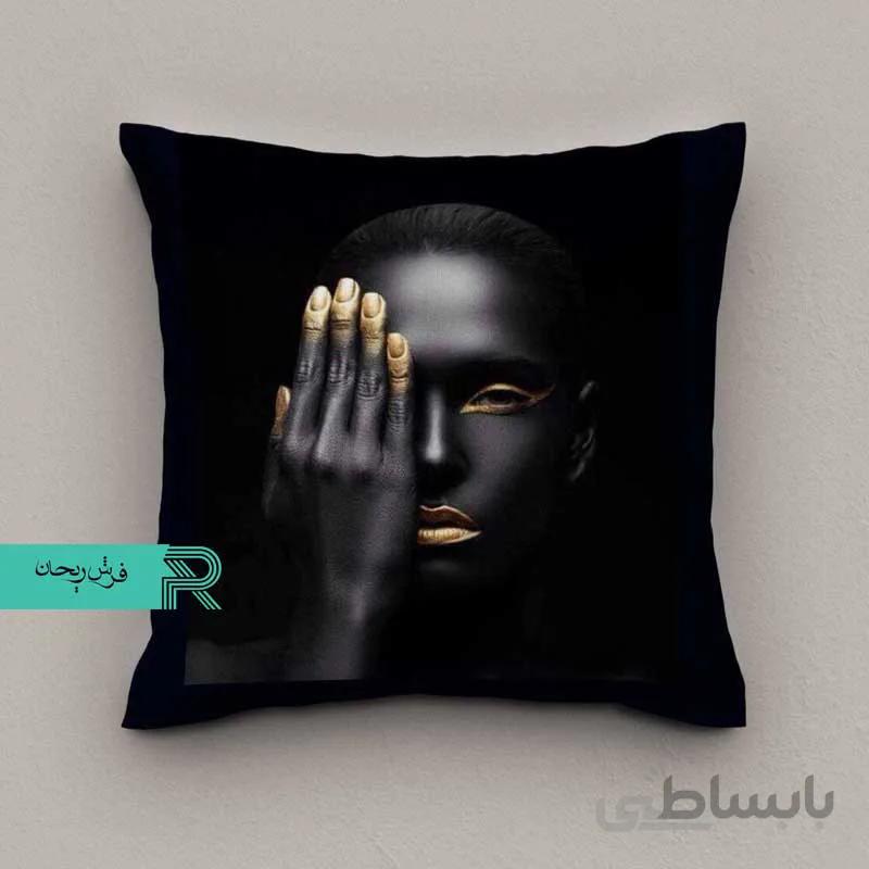 کوسن مخمل طرح پرتره کد6