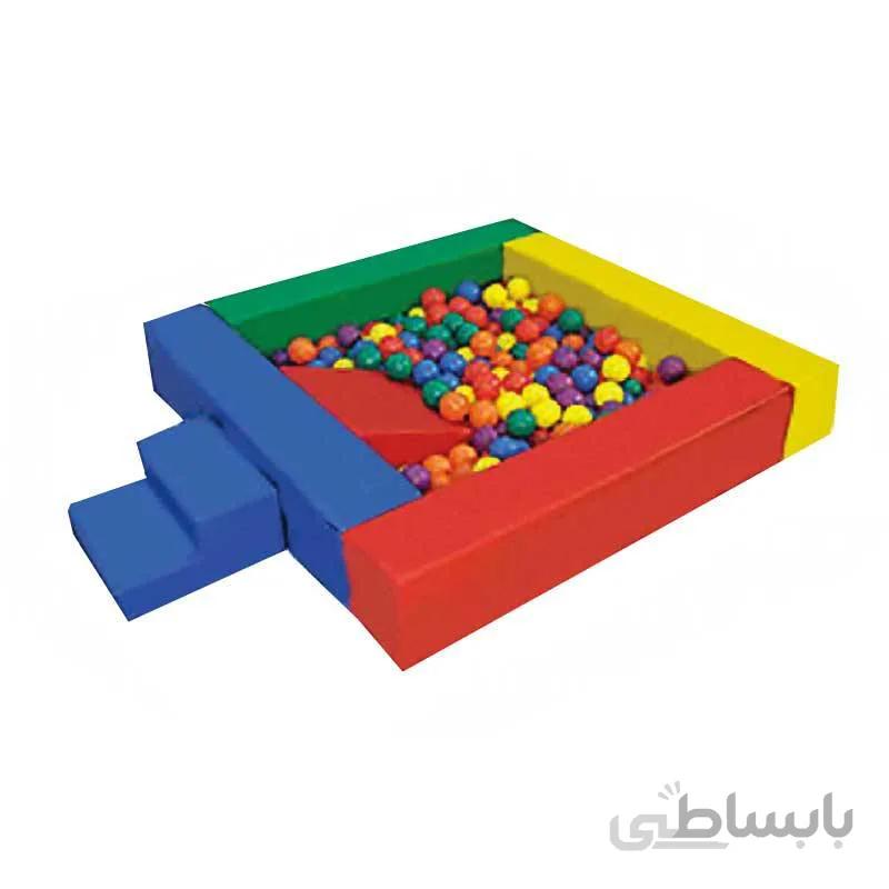 استخر توپ فومی با پله و سطح شیب دار