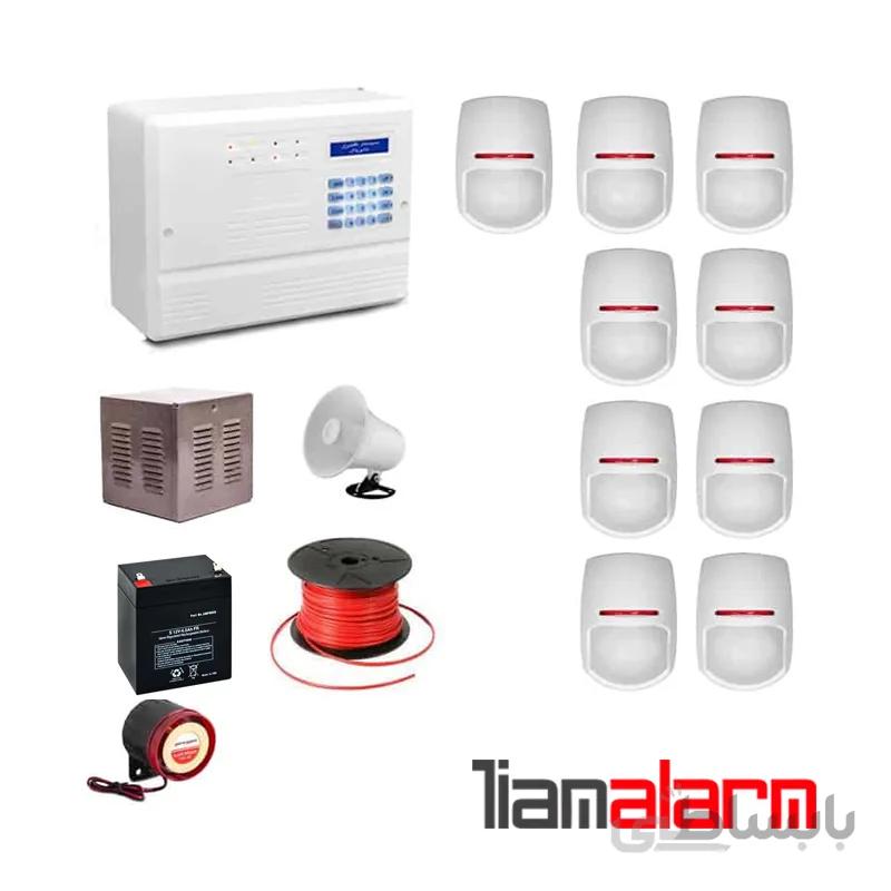 پکیج دزدگیر اماکن باسیم مدل فایروال سیم کارتی و تلفنیF10PY9
