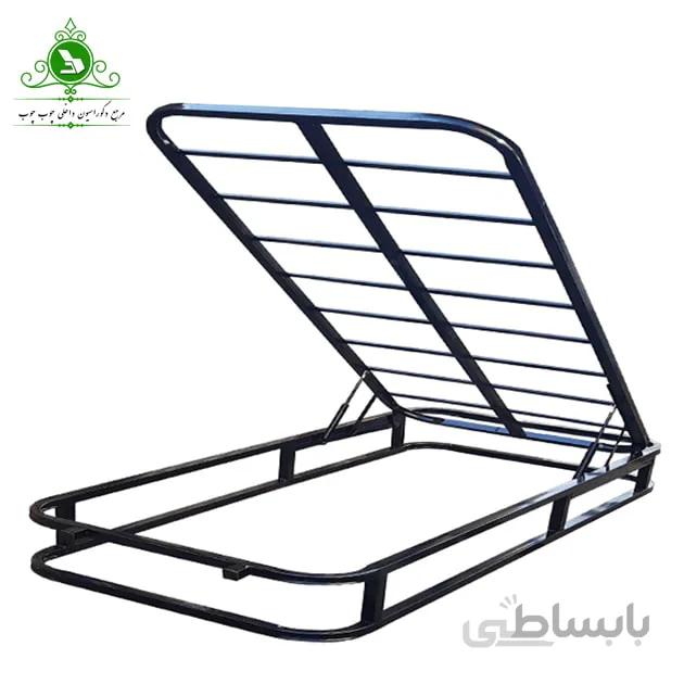 کفی تخت خواب یک نفره مدل جکدار تمام کلاف گرد