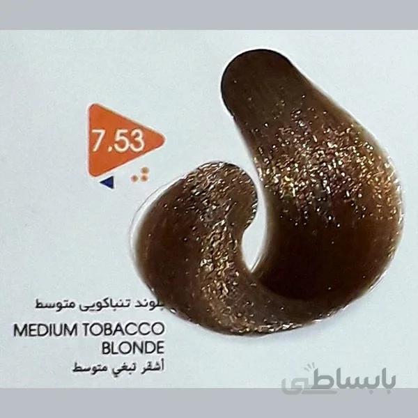 رنگ مو ویتامول (Vitamol) بلوند تنباکویی متوسط (شماره 7/53 تنباکویی) حجم 120 میل