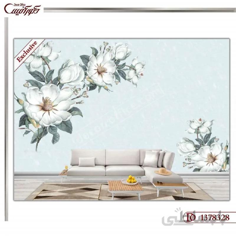 پوستر دیواری گل سه بعدی 8328 ا 3D flower wall poster 8328