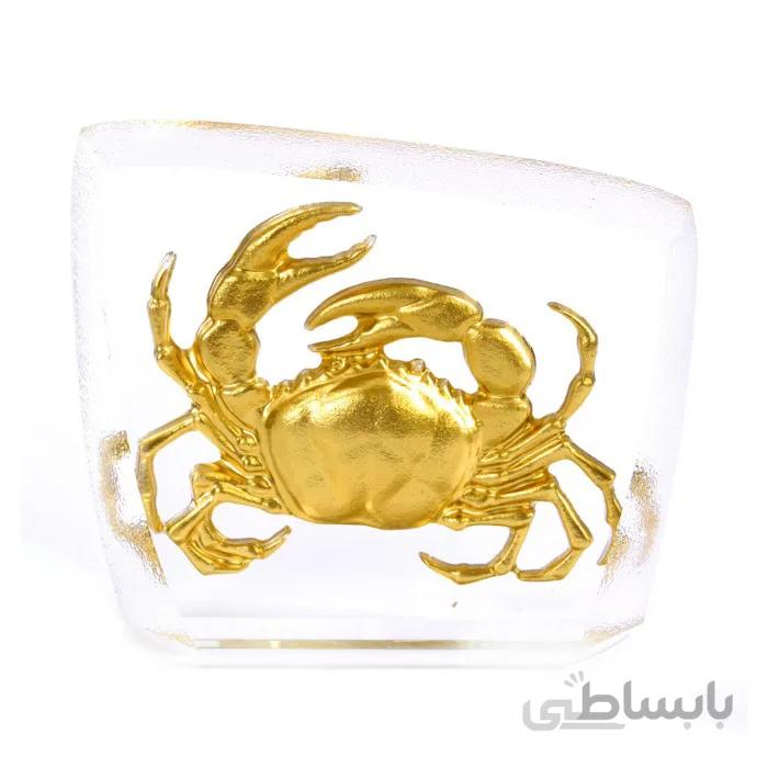 تندیس کریستال طلا ماه تولد تیر سایز کوچک کد CS04