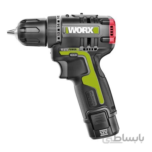 دریل شارژی ۱۰.۸متور براشلس ورکس مدل WU 130 ا Worx WU130 cordless drill