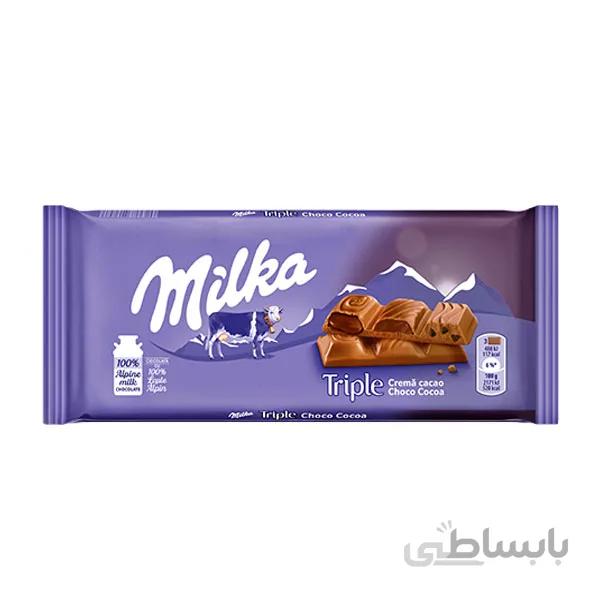 شکلات Milka تریپل کاکائو