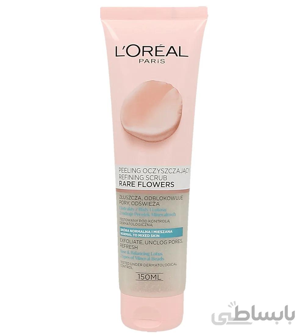 اسكراب عصاره گل مناسب پوست نرمال و مختلط لورال 150ML