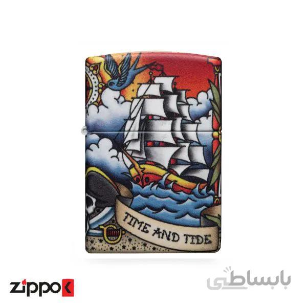 فندک زیپو Nautical Tattoo Design کد 49532