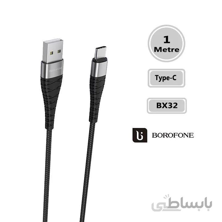 کابل تبدیل USB به UCB-C بروفون مدل BX32 طول ۱ متر