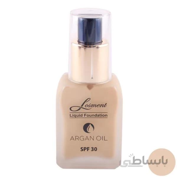 کرم پودر پمپی حاوی آرگان و آلوورا لوسمنت SPF 30 شماره 202 ا Losment Foundatin SPF 30 No 202