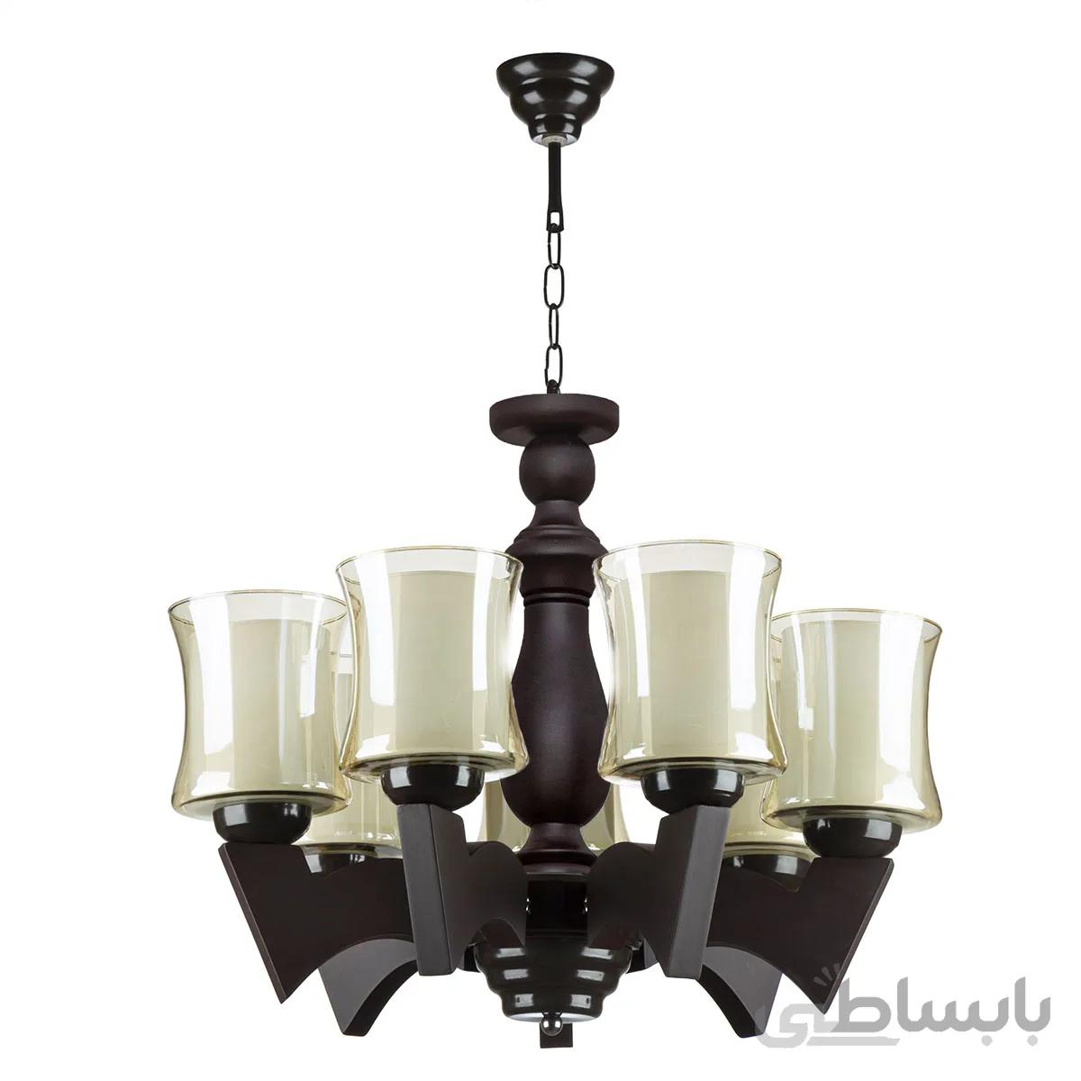 لوستر هفت شعله چشمه نور کد G673/7-BR