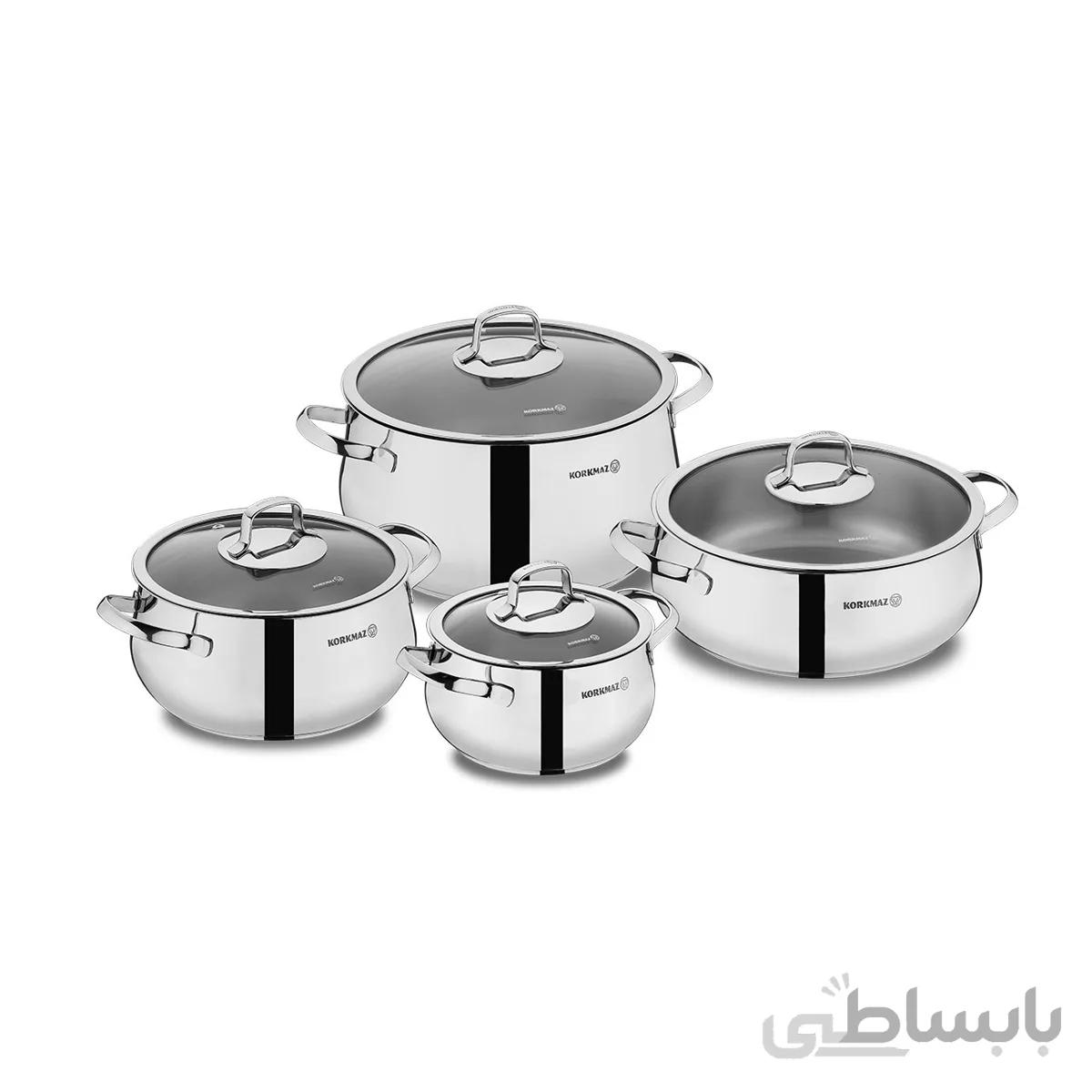 سرویس قابلمه ۸ پارچه کرکماز ۱۶۲۶ مدل مونا Korkmaz Mona