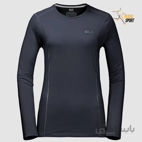 تیشرت زنانه جک ولفسکین HOLLOW RANGE LONGSLEEVE WOMEN