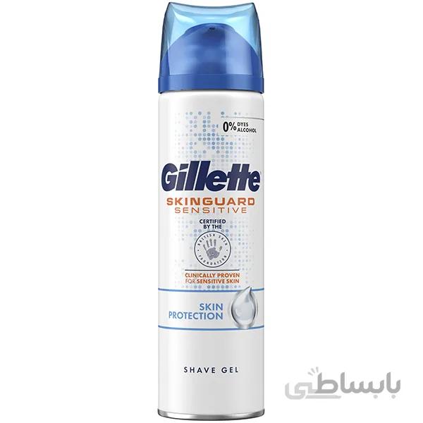 ژل اصلاح برند ژیلت اصل آلمان | بسیار خنک کننده و ضد حساسیت | ۲۰۰ میل ا GILLETTE SKINGUARD SENSITIVE SHAVING GEL (200ML)