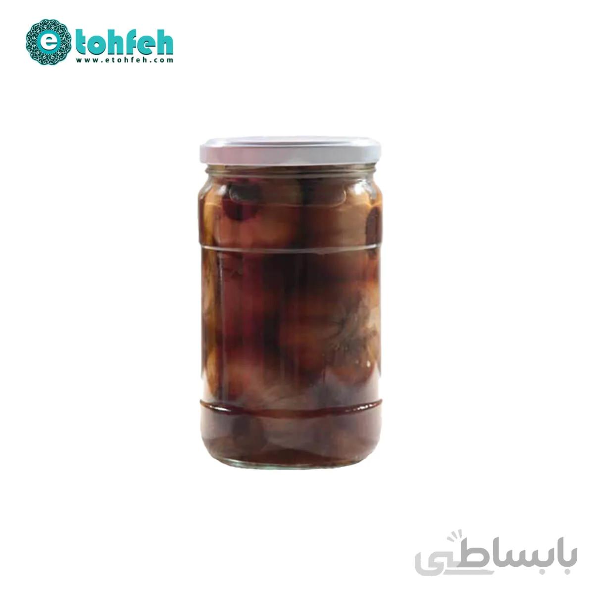 سیر ترشی تازه شیشه ای