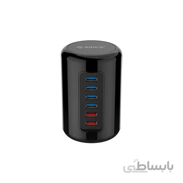 هاب 4 پورت USB3.0 با کابل داده و 2 پورت شارژ ORICO RH4CS HUB 4 Port USB3.0 with Data Cable and 2 Charging Port