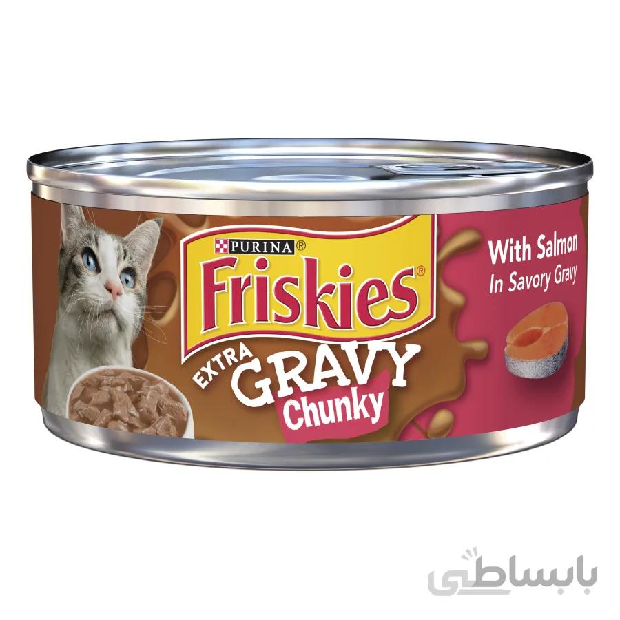 کنسرو فریسکیس طعم ماهی سالمون(friskies (156 gr