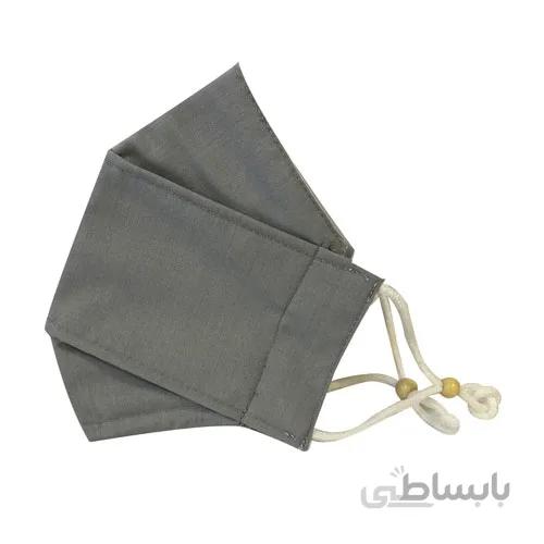 ماسک پارچه ای سه بعدی طرح ساده رنگ طوسی کد 062 ا Face Fabric Mask code 062