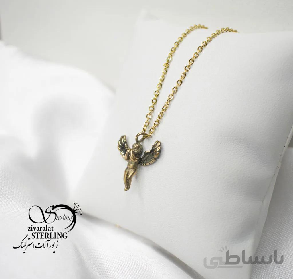 گردنبند طرح فرشته کوچک طلا روس