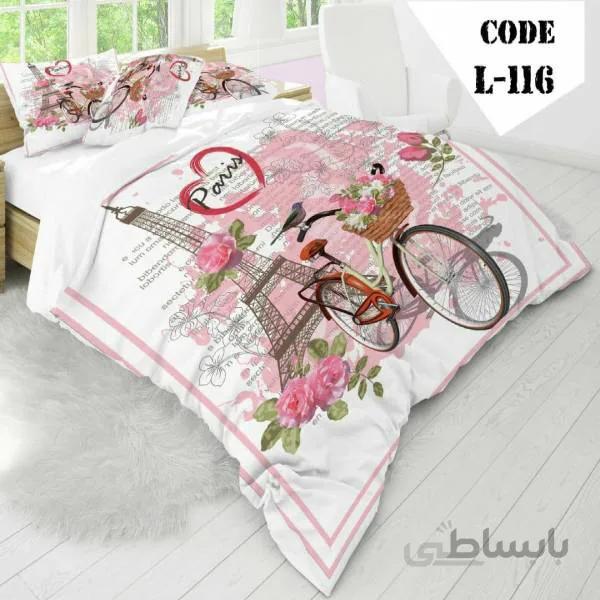 روتختی سه بعدی ساتن ابریشم ترک طرح مدرن - کد 116