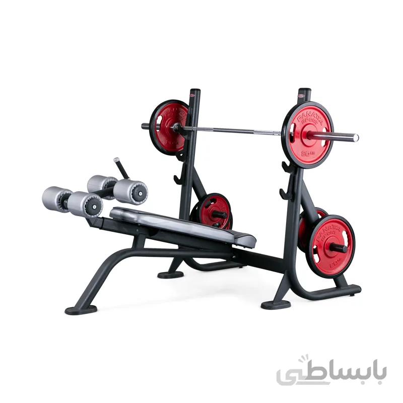 نیمکت زیرسینه المپیکی پاناتا FitEvo مدل 1FE206 ا OLYMPIC DECLINED BENCH