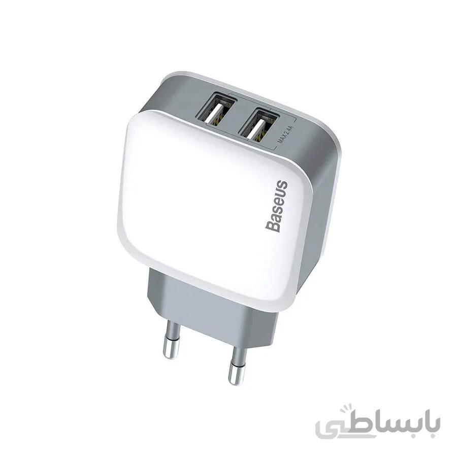 شارژر دیواری باسئوس مدل Letour Dual U ا Baseus Letour Dual U Wall Charger