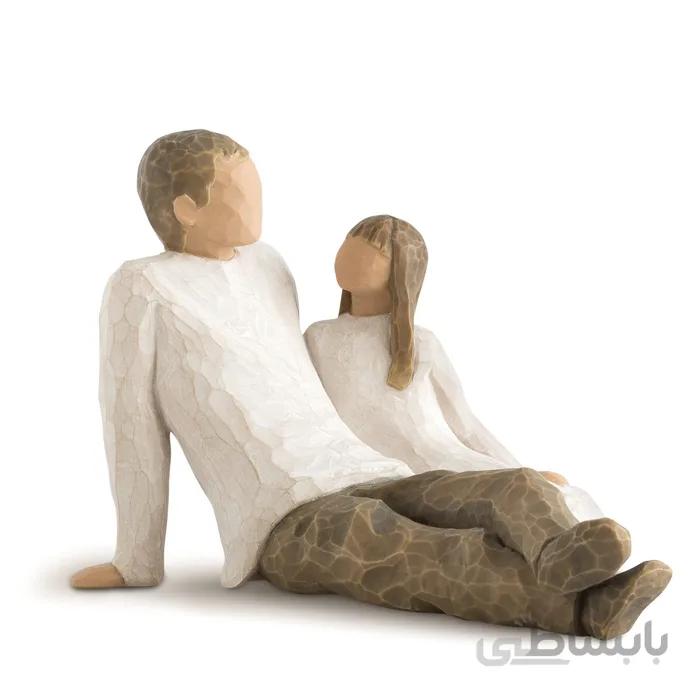 مجسمه اورجینال Willow Tree مدل Father and Daughter