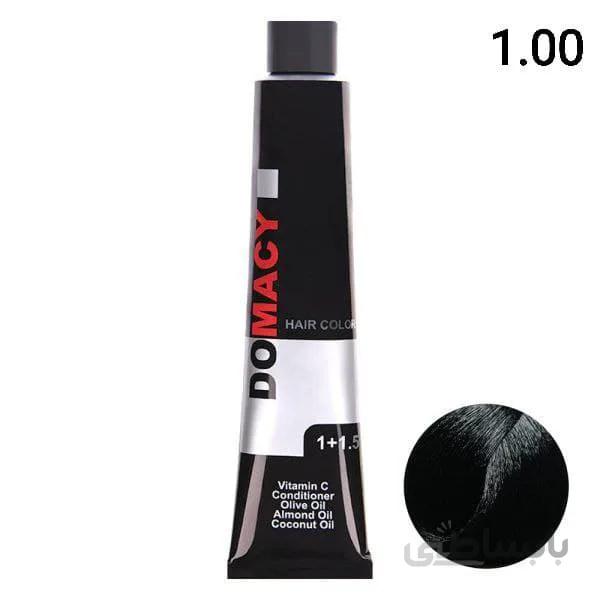 رنگ مو دوماسی (Domacy) شماره 1.00 مشکی تیره