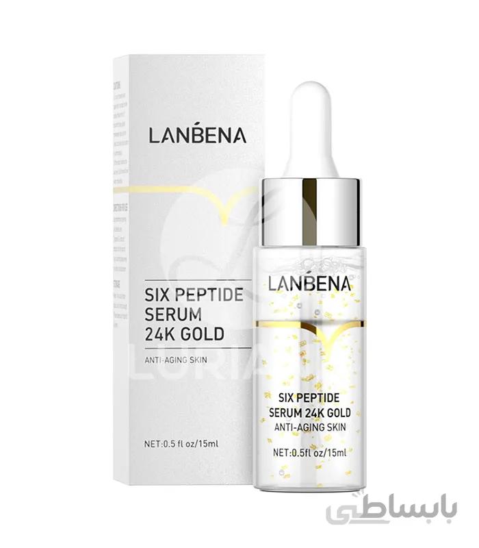 سرم پوست لنبنا مدل 24K GOLD PEPTIDE حجم 15 میلی لیتر