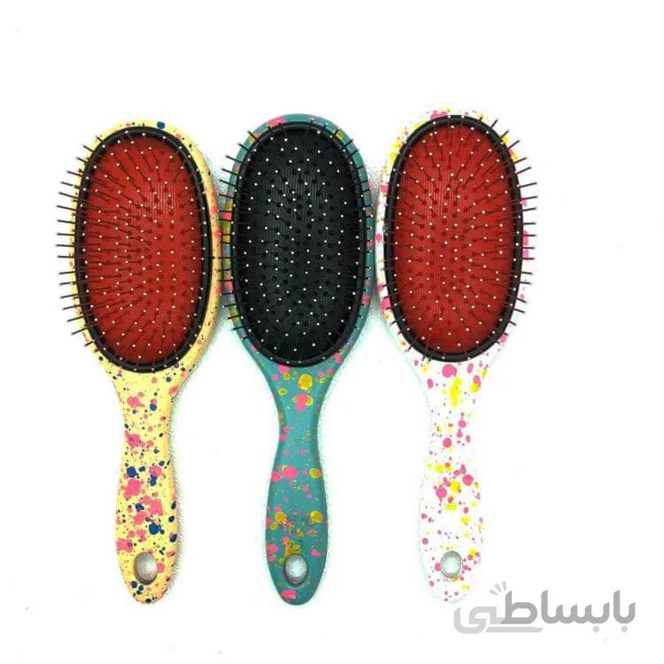 شانه برس تخت طرح دار