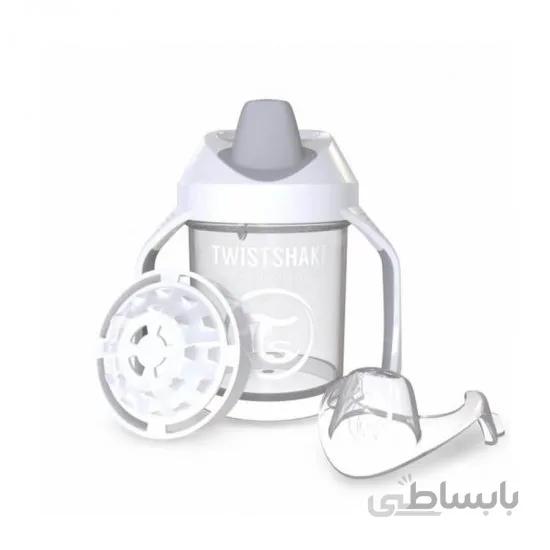 لیوان آبمیوه خوری 230 میل سفید تویست شیک Twistshake